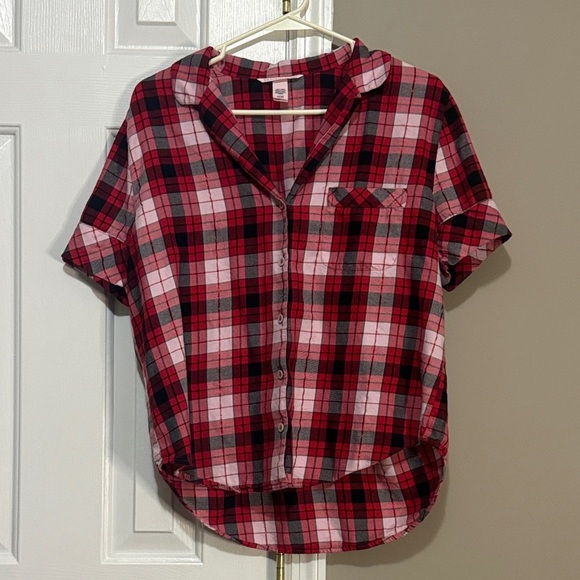 Victoria's Secret Other - Victoria's Secret Red and Black Plaid Sleep Shirt